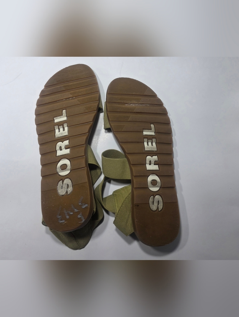 Sorel Women’s Sandals Green Elastic Strap Comfort Casual Size 6.5 - Picture 7 of 7